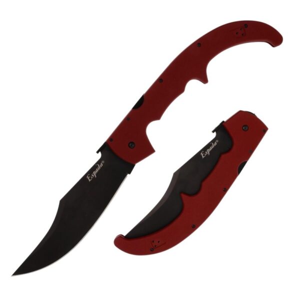 Cold Steel Espada XL Folding Knife 7-1/2" Clip Point Blade Ruby Red - Precision Shot Firearms