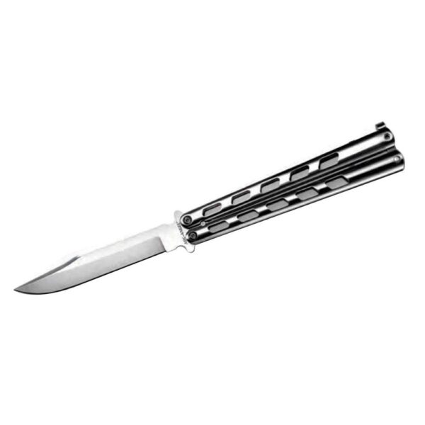 Cold Steel Arc Angel Balisong Knife 4-1/2" Clip Point Blade Silver - Precision Shot Firearms