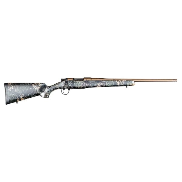 Christensen Arms Mesa FFT Rifle 7mm PRC 4rd 22" Burnt Bronze Barrel Carbon Stock with Green and Tan Accents - Precision Shot Firearms