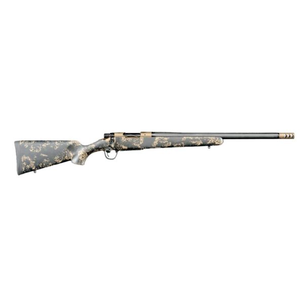 Christensen Arms Ridgeline FFT Rifle 7mm Backcountry 4rd Magazine 20" 5/8x24 Threaded Barrel Burnt Bronze Brown with Green and Tan - Precision Shot Firearms