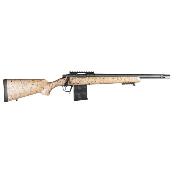 Christensen Arms Ridgeline Scout Rifle .450 Bushmaster 5rd Magazine 16" 5/8x24 Threaded Barrel Tan with Black - Precision Shot Firearms