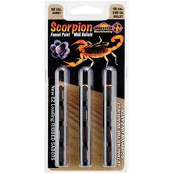 50 Cal. Sabot 260 gr. .451 Funnel Point Mag Bullet 12ct clamshell - Precision Shot Firearms