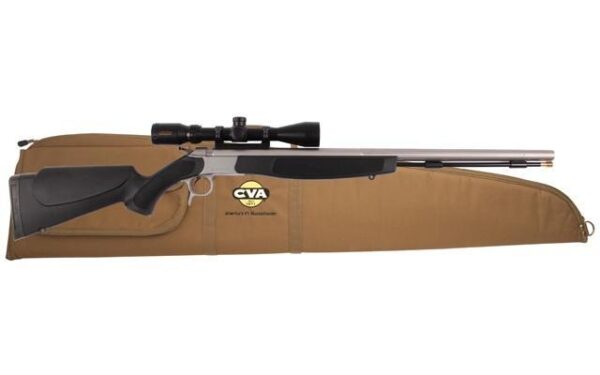CVA Optima V2 SS Muzzleloader - .50 cal 26" Barrel with KonusPro 3-9x40 Scope with Soft Case Black - Precision Shot Firearms