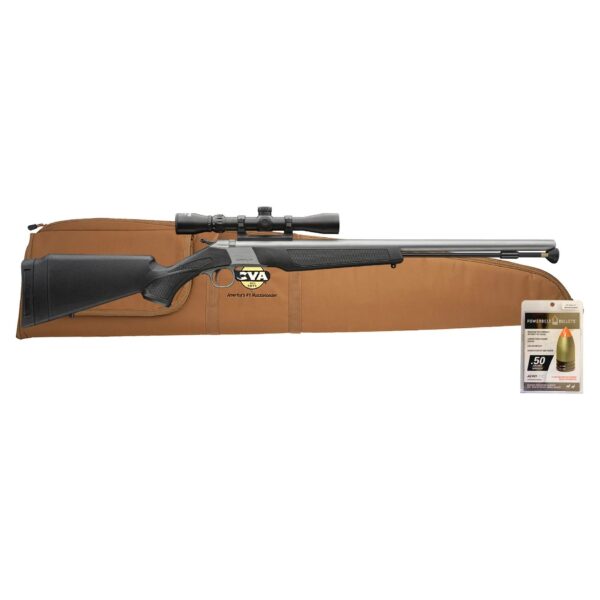 CVA WOLF V2 Muzzleloader 50 CAL Stainless Steel Black KonusShot 3-9x32 - Precision Shot Firearms