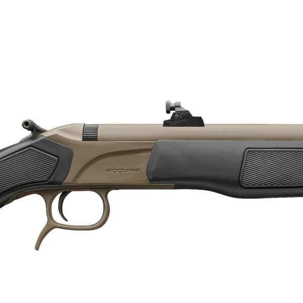 CVA Accura LR-X Muzzleloader Rifle .50 Cal Magnum 30" 3/4x24 Threaded Cerakote FDE Williams Peep Sights - Precision Shot Firearms