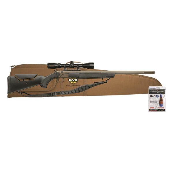 CVA ACCURA LR-X 50 CAL Cerakote FDE KonusPro 4-12x44 IR BDC Reticle - Precision Shot Firearms