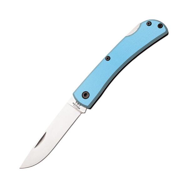 Bear & Son Locking Farmhand Folding Knife 2-3/4" Drop Point Blade Blue with Clip - Precision Shot Firearms