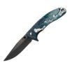 Bear & Son Sideliner Folding Knife 3-1/2" Clip Point Blade TrueTimber Rift Blue - Precision Shot Firearms