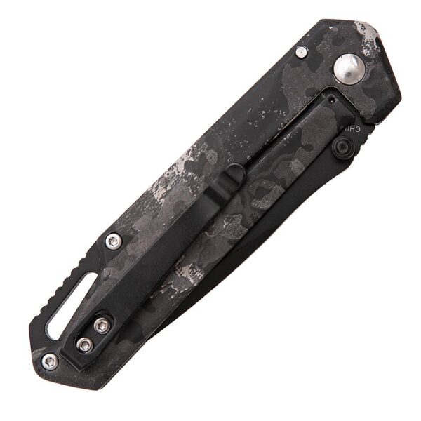 Bear & Son Brisk 3.0 Medium Folding Knife 2-7/8" Drop Point Blade Midnight Camo - Precision Shot Firearms