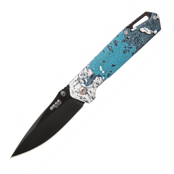 Bear & Son Brisk 3.0 Medium Folding Knife 2-7/8" Drop Point Blade TrueTimber Rift Blue - Precision Shot Firearms
