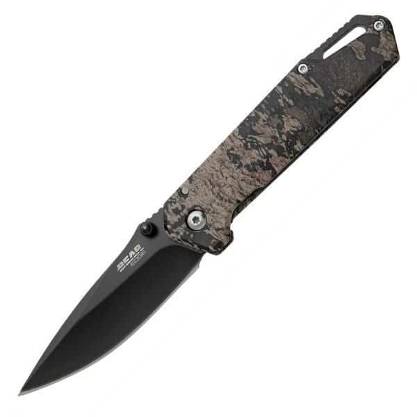Bear & Son Brisk 3.0 Medium Folding Knife 2-7/8" Drop Point Blade TrueTimber Strata Camo - Precision Shot Firearms