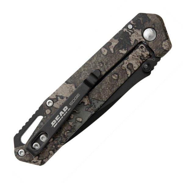 Bear & Son Brisk 3.0 Medium Folding Knife 2-7/8" Drop Point Blade TrueTimber Strata Camo - Precision Shot Firearms