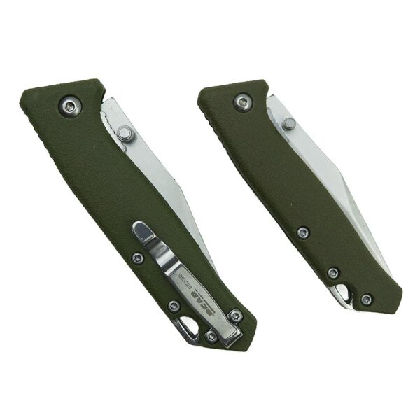 Bear & Son Limited Edition Gift Tin Two Folding Knife Combo Set OD Green - Precision Shot Firearms