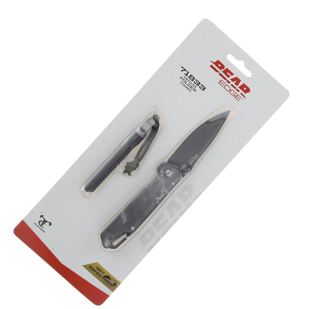 Bear & Son Edge Folding Knife 3-1/2" Drop Point Blade Truetimber Midnight Camo - Precision Shot Firearms