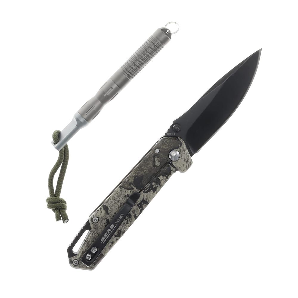 Bear & Son Edge Folding Knife 3" Drop Point Blade Truetimber Strata - Precision Shot Firearms