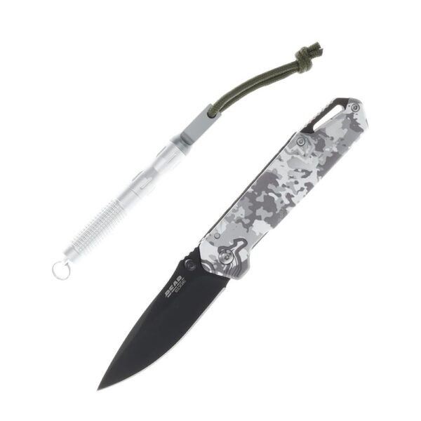 Bear & Son Edge Folding Knife 3" Drop Point Blade Truetimber White Viper - Precision Shot Firearms