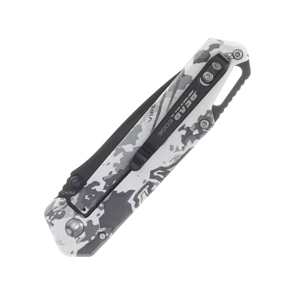 Bear & Son Edge Folding Knife 3" Drop Point Blade Truetimber White Viper - Precision Shot Firearms