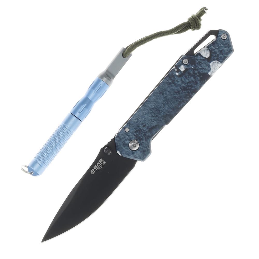Bear & Son Edge Folding Knife 3" Drop Point Blade Truetimber Rift - Precision Shot Firearms