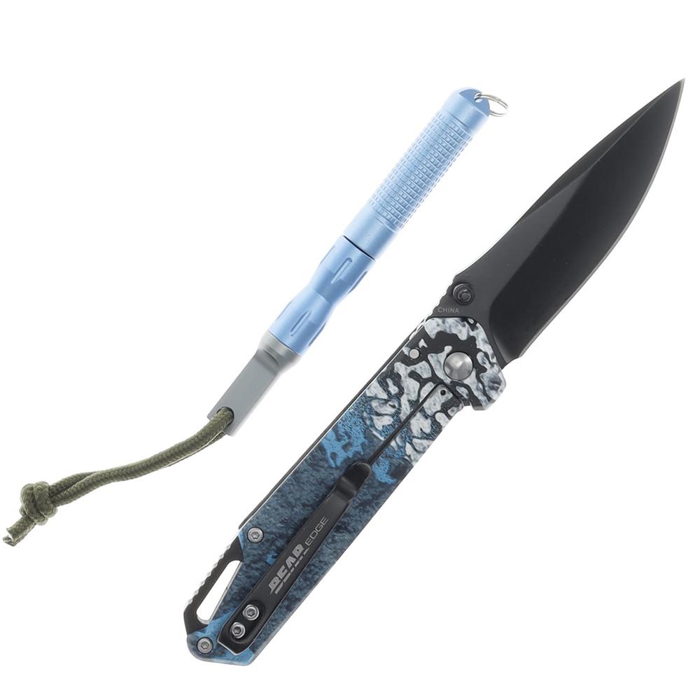 Bear & Son Edge Folding Knife 3" Drop Point Blade Truetimber Rift - Precision Shot Firearms