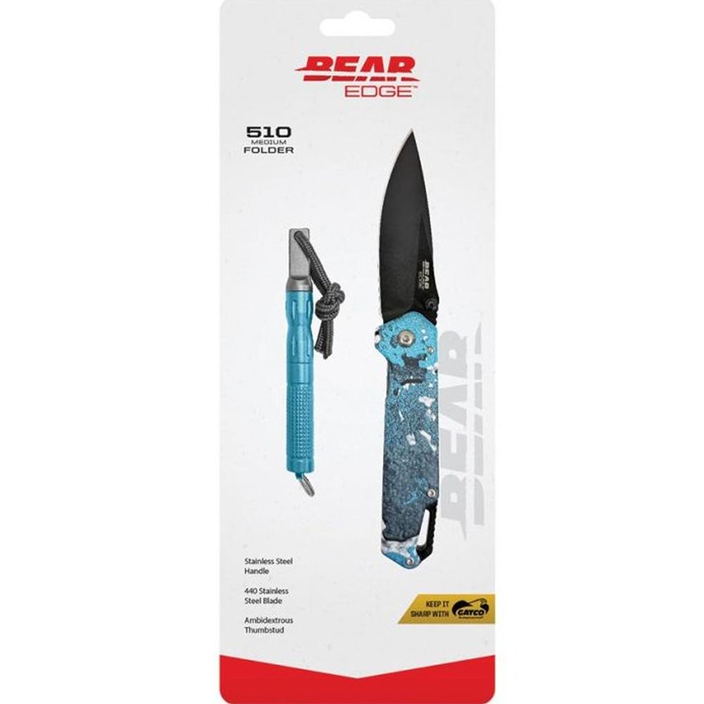 Bear & Son Edge Folding Knife 3" Drop Point Blade Truetimber Rift - Precision Shot Firearms