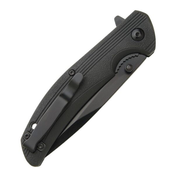 Bear & Son Sideliner Folding Knife 3-3/4" Drop Point Blade Black Zytel with Flipper - Precision Shot Firearms