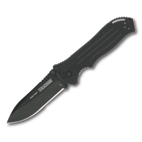 Bear & Son Blackhawk Point Man Sideliner Folding Knife 3-3/8" Drop Point Blade Black - Precision Shot Firearms