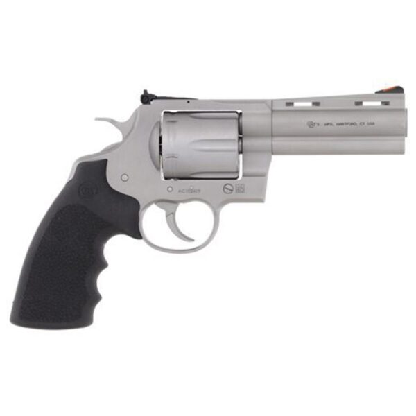 Colt Anaconda Handgun .44 Rem Mag 6rd Capacity 4.25" Barrel Matte Stainless Frame Hogue Rubber Grips - Precision Shot Firearms