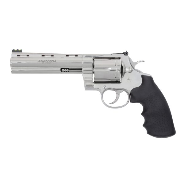 Colt Target Anaconda Handgun .44 Rem Mag 6rd Capacity 6" Barrel Stainless Frame Hogue Rubber Grip - Precision Shot Firearms