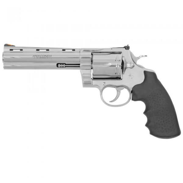 Colt Anaconda Handgun .44 Rem Mag 6rd Capacity 6" Barrel Stainless Frame Black Grips - Precision Shot Firearms