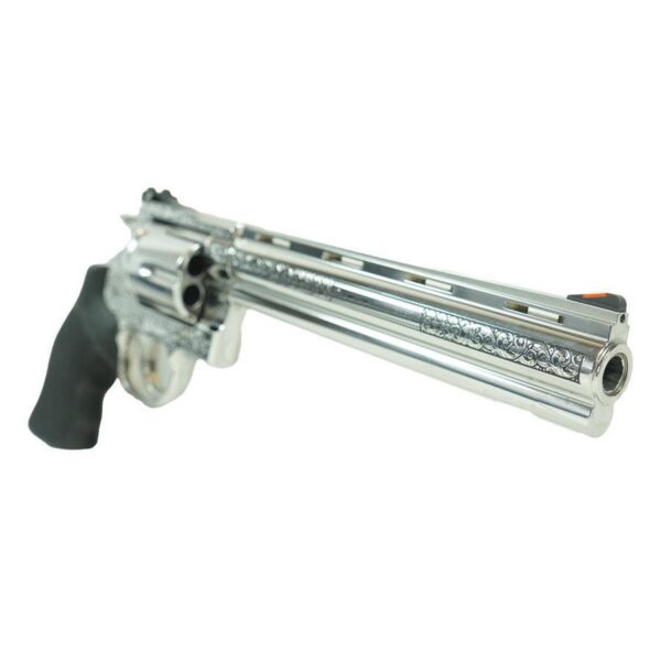Colt Anaconda "Filigree Frame and Barrel" Handgun .44 Mag 6rd Capacity 8" Barrel Silver with Black Grip - Precision Shot Firearms