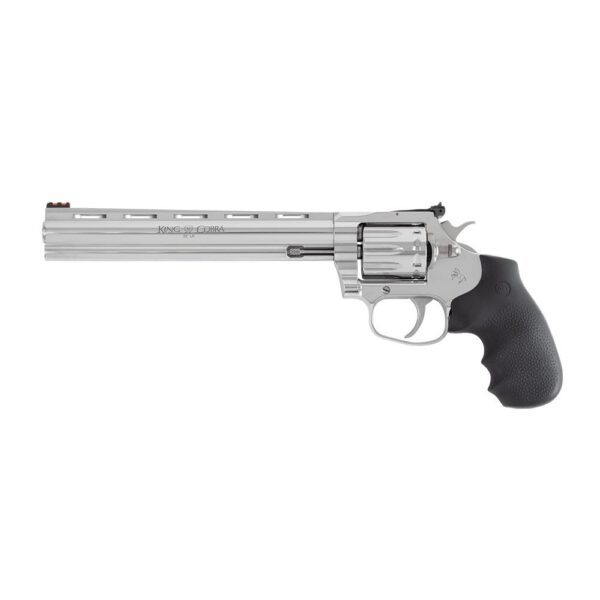 Colt King Cobra Target DA/SA Revolver .22 LR 10rd Capacity 8" Stainless Steel Barrel Hogue Rubber Grip - Precision Shot Firearms