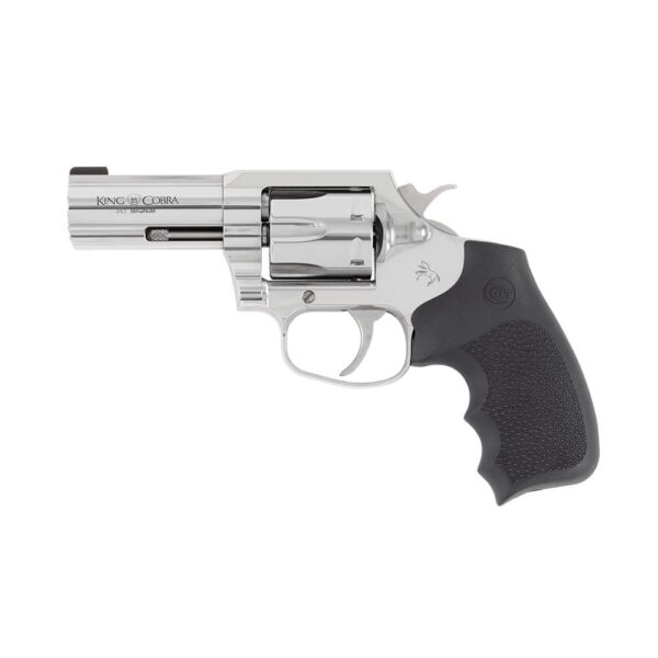 Colt King Cobra Stainless Handgun .357 Mag 6rd Capacity 3" Barrel Enhanced Hogue Rubber Grip - Precision Shot Firearms
