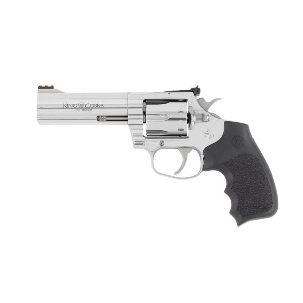 Colt King Cobra Target Stainless Handgun .357 Mag 6rd Capacity 4.25" Barrel DA/SA Enhanced Hogue Rubber Grip - Precision Shot Firearms