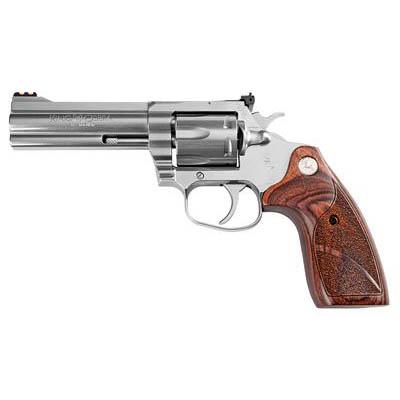 Colt King Cobra Handgun .357 Rem Mag 6rd Capacity 4" Barrel Stainless Finish Wood Grips - Precision Shot Firearms