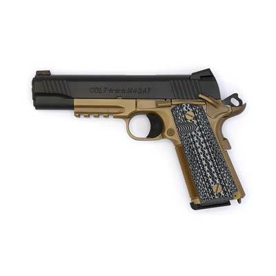 Colt Custom CQB Handgun .45 ACP 8rd Magazine 5" Barrel FDEBlack DLC Finish G10 Grip - Precision Shot Firearms