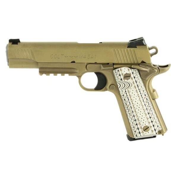 Colt Government M45A1 Handgun .45 Auto 8rd Magazine 5" Barrel FDE DLC Finish - Precision Shot Firearms