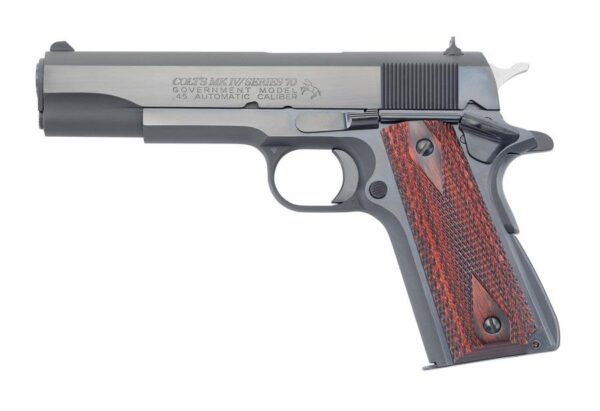Colt Government Model Handgun .45 Auto 7rd Magazine 5" Barrel Blued Finish Fixed Sights - Precision Shot Firearms