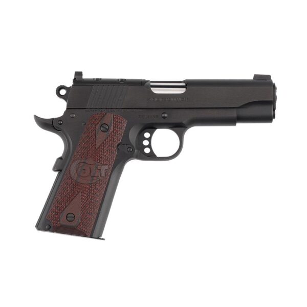 Colt Optic Ready Combat Commander Handgun .38 Super 9rd Magazine 4.25" Black with G10 Black Cherry Grips - Precision Shot Firearms
