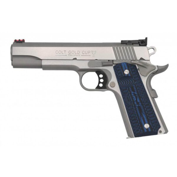 Colt Gold Cup Handgun 38 Super 8rd Magazine 5" Barrel Stainless Finish G10 Grips - Precision Shot Firearms