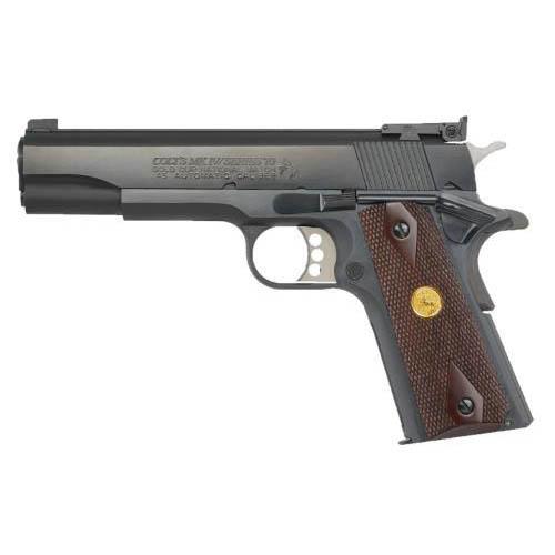 Colt Gold Cup National Match Handgun 9mm Luger 9rd Magazine 5" Barrel Blued Finish - Precision Shot Firearms