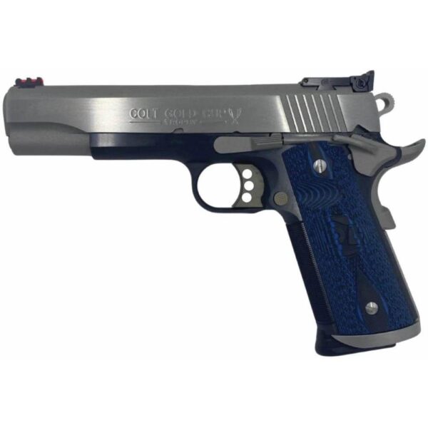 Colt Gold Cup Trophy Handgun .45 Auto 8rd Magazine 5" Barrel Two-Tone Finish G10 Grips Fiber Sights - Precision Shot Firearms