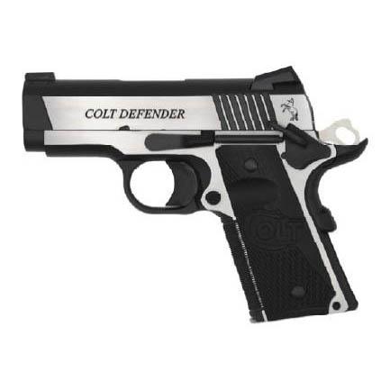 Colt Combat Elite Defender Handgun 9mm Luger 8rd Magazine 3" Barrel Two-Tone Finish - Precision Shot Firearms