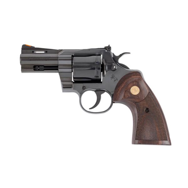 Colt Python Blued Handgun .357 Mag 6rd Capacity 3" Barrel Walnut Target Grips - Precision Shot Firearms