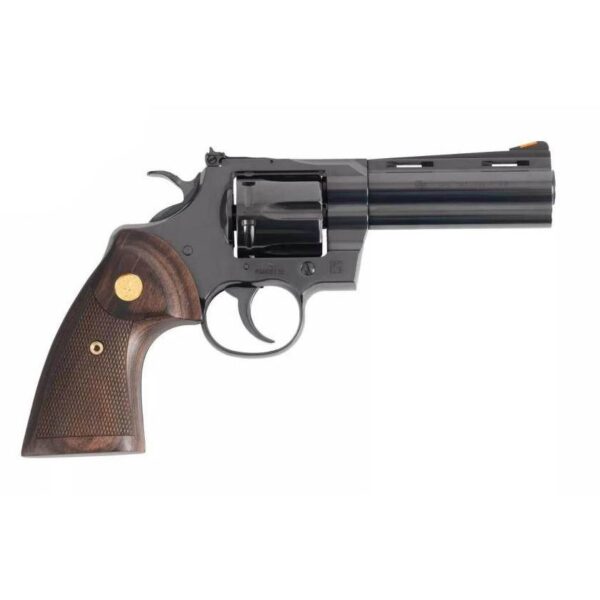Colt Python 4.25" Blued .Handgun 357 Mag 6rd Capacity 4.25" Barrel Walnut Target Grips - Precision Shot Firearms