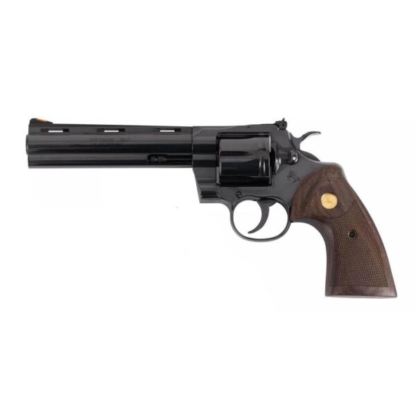 Colt Python Blued Handgun .357 Mag 6rd Capacity 6" Barrel Walnut Target Grips - Precision Shot Firearms