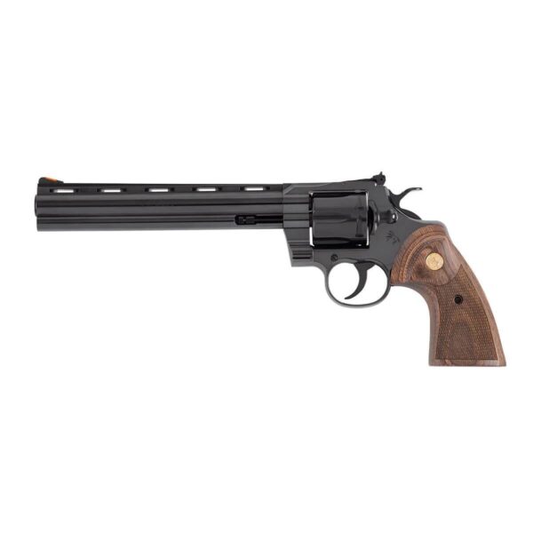 Colt Blued Python Classic Handgun .357 Mag 6rd Capacity 8" Barrel Wood Grips - Precision Shot Firearms