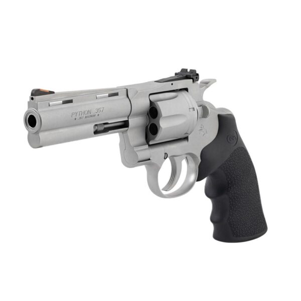 Colt Python Handgun .357 Mag 6rd Capacity 4.25" Barrel Matte Stainless with Black Hogue Grips - Precision Shot Firearms