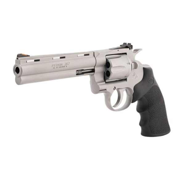 Colt Python 357 Handgun .357 Mag 6rd Capacity 6" Barrel Matte Stainless with Black Hogue Grips - Precision Shot Firearms