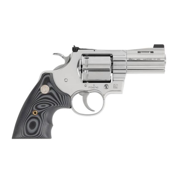 Colt Python Combat Elite Handgun .357 Magnum 6rd Capacity 3" Barrel Stainless Steel with Black Grips - Precision Shot Firearms
