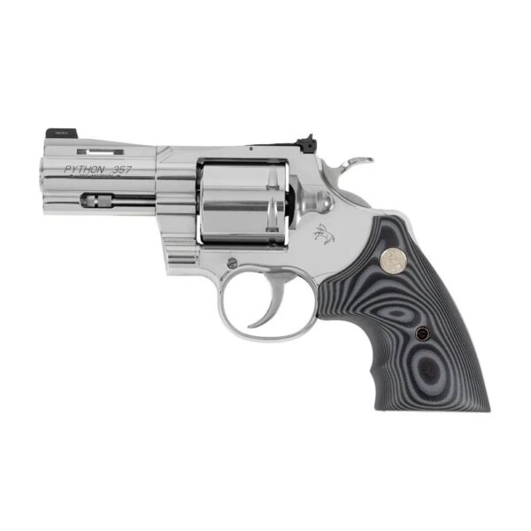Colt Python Combat Elite Handgun .357 Magnum 6rd Capacity 3" Barrel Stainless Steel with Black Grips - Precision Shot Firearms